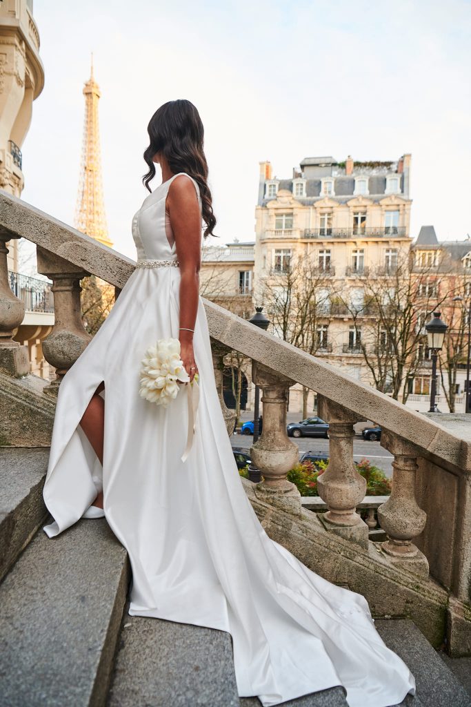 Robe blanche mariage français