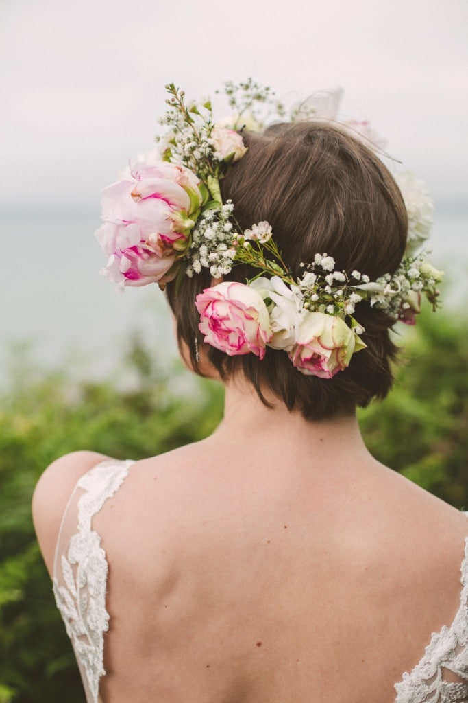 coiffure cheveux courts mariage