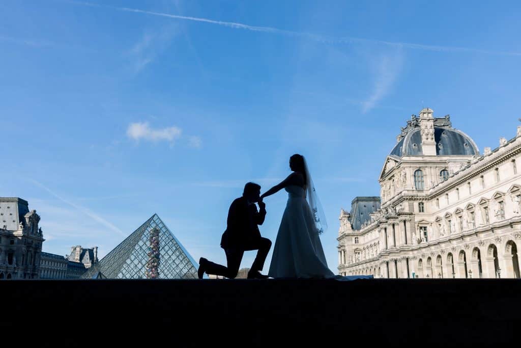 wedding in louvre