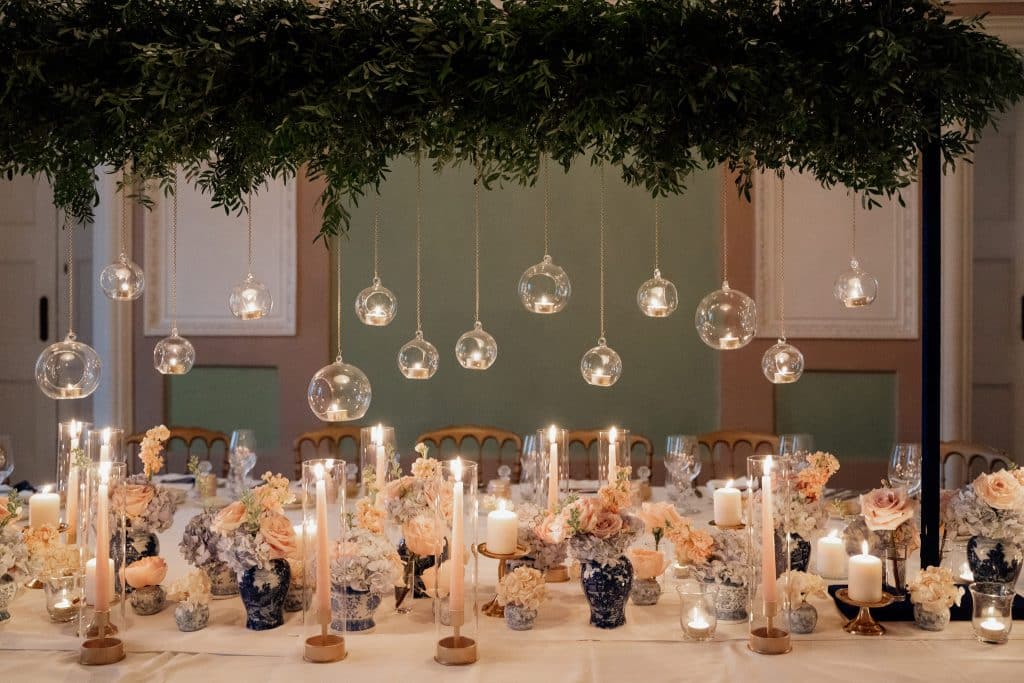 Paris wedding table decoration centerpiece elegant reception France