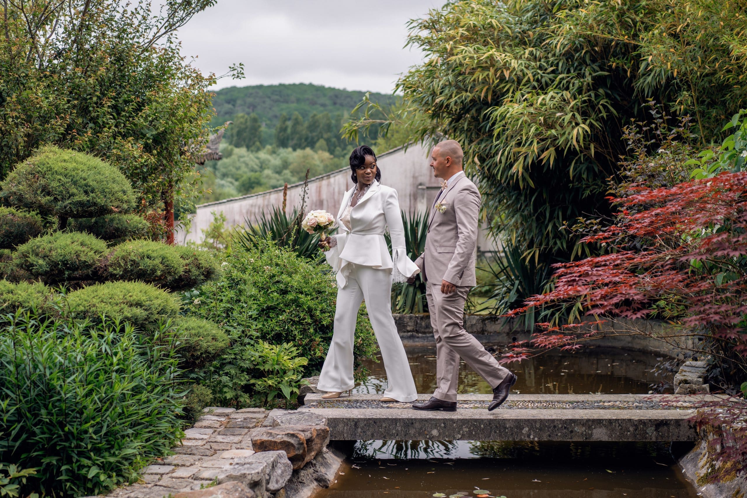 "Beautiful Paris park with green lawns and shaded walking paths, a must-see for visitors to the city