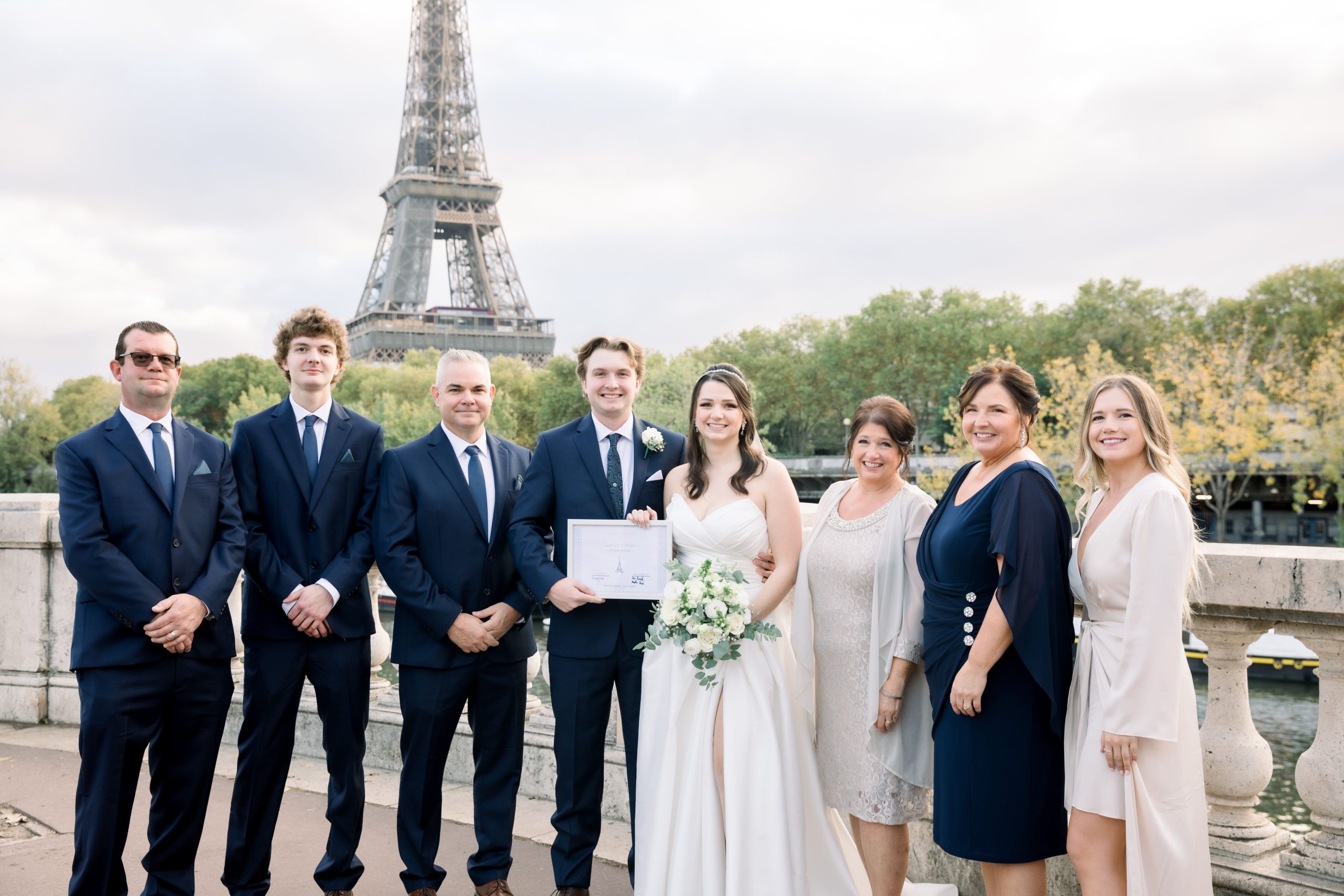 wedding ceremony at a French estate