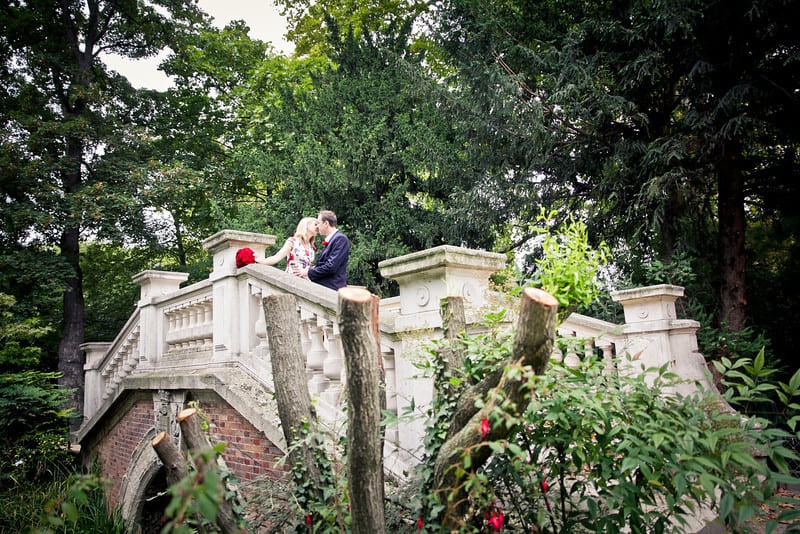 romantic Paris garden wedding setting in spring