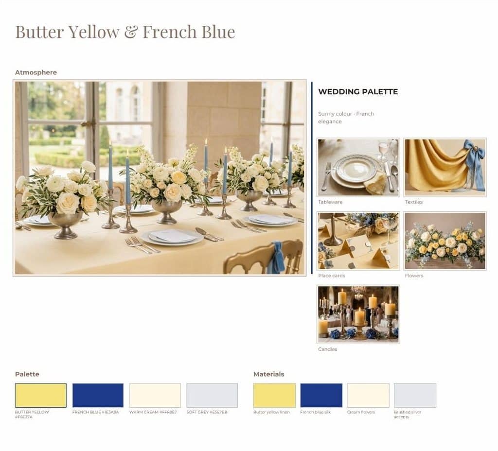 moodboard mariage bleu cobalt 1