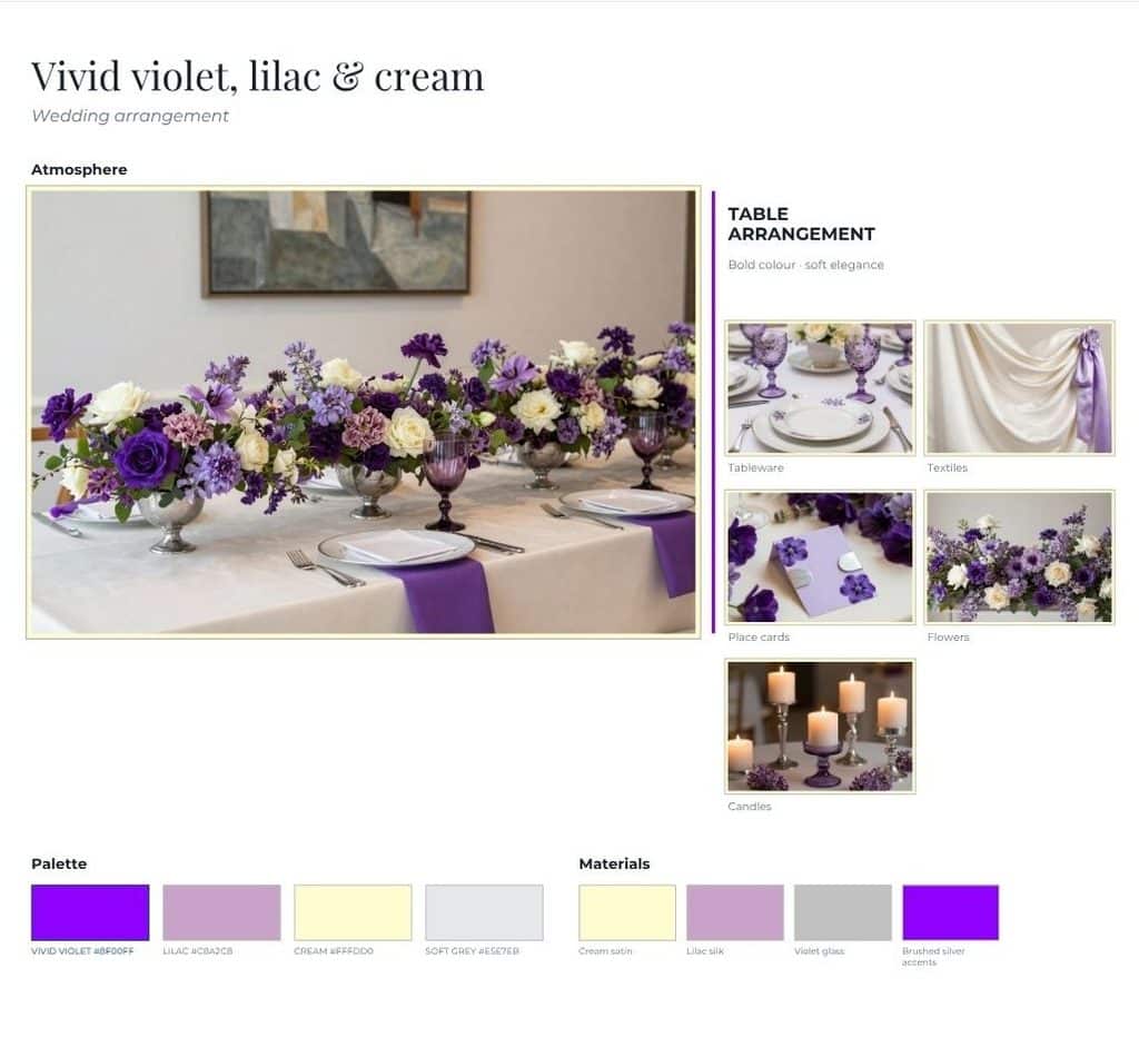 moodboard mariage bleu cobalt 1
